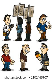 Collection of cartoon characters