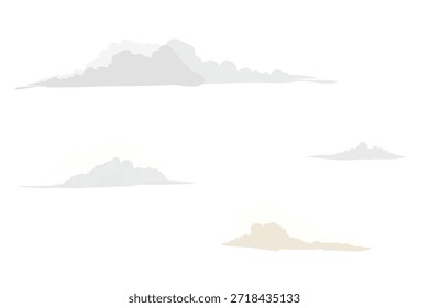 colección de Imágenes de nubes de dibujos animados sin fondo
