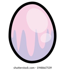 A collection of cartoon coloured theme easter eggs in vector format that can be printed.