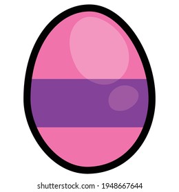 Eine Kollektion von Cartoon-gefärbten Ostereiern in Vektorformat, die gedruckt werden können.