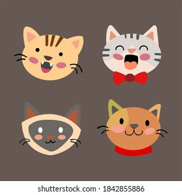 collection of cat expressions pack