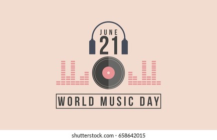 Collection of celebration world music day