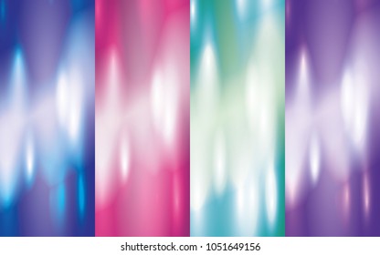 A collection of celestial and custom gradients. Blue pink blue and purple colors for the decoration of the sky and order.
