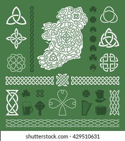 Collection of celtic / irish vector design elements