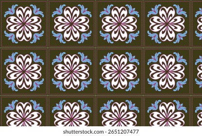 Coleção de azulejos em estilo turco. Azulejos coloridos e perfeitos. Colcha de retalhos Decoração portuguesa e espanhola. Islã, árabe, indiano, motivo otomano. Plano de fundo desenhado por Mão de Vetor
