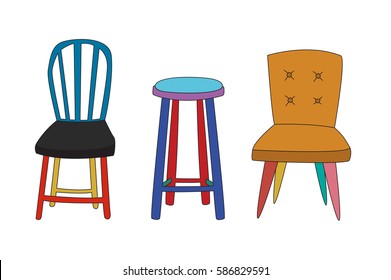 Colección de sillas.
