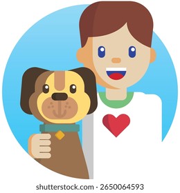 A collection of charming and versatile flat icons representing various domestic animals and common pets, perfect for websites, apps, and print materials.
