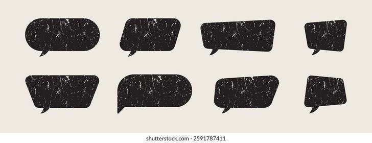 Collection of Chat Icons. Speech Bubble Symbols Representing Messages, Comments, and Conversations. Vector Illustration.