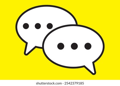 Coleção de Bolhas de Mensagens de Chat. Ícones de comunicação. Conversa bolha, diálogo e ícone da Web definido. Comunicação online. Conversa, SMS, Notificação, Chat em Grupo. Conversando ícones em estilos diferentes.