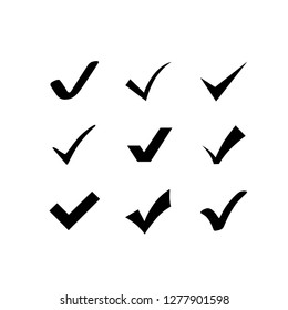 collection of check mark icons