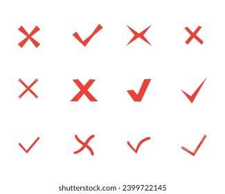 Collection of checklist symbol icon vector