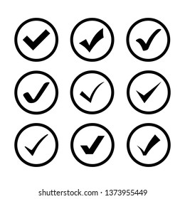 Collection checkmark icon logo