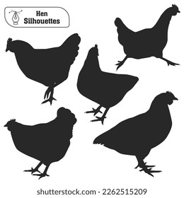 Collection of Chicken or Hen Silhouettes