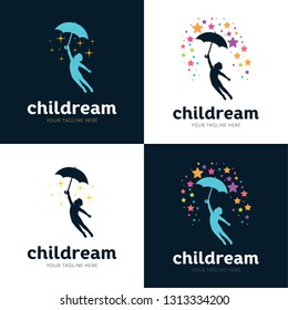 Collection Of Children Dream Logo Set Design Template Inspiration