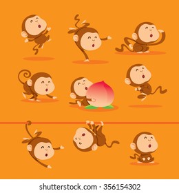 Collection of Chinese New Year monkey.