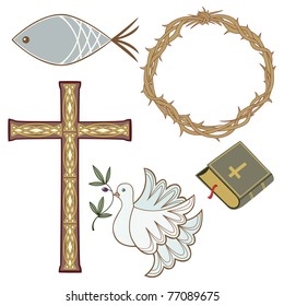 Collection of christian symbols