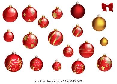 Collection of Christmas balls