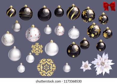 Collection of Christmas balls