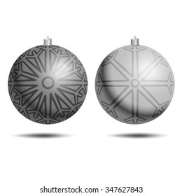 Collection of Christmas balls. New Years clipart with Christmas and New Year balls. Happy new year clipart with realistic christmas balls for flyers, banners, posters