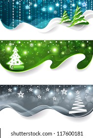 Collection of Christmas banners