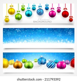 Collection of Christmas banners