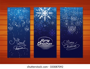 Collection of Christmas banners