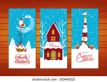 Collection of Christmas banners