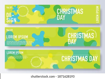 Collection of Christmas Day greeting background with fine composition for web banner, business presentations, flyers, posters, wallpapers. Vector eps 10