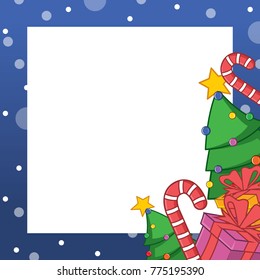 Collection Christmas Frame Design Art