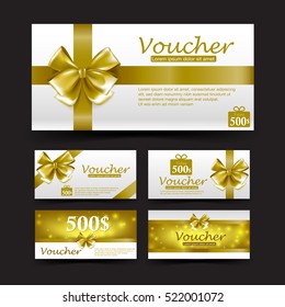 Colección de vales de regalo de Navidad promoción de etiquetas web promoción ilustración vectorial eps10