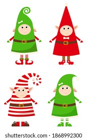 Collection of Christmas gnomes in cute costumes.
Gnomes from the Christmas cartoon.
Merry Christmas 2021 with cute Scandinavian gnomes.
Vector illustration.