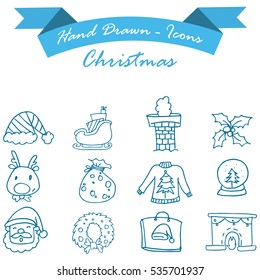 Collection of Christmas icon set