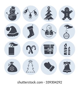 Collection of Christmas icons. Vector.
EPS-10 (non transparent elements,non gradient)