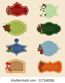 Collection of Christmas labels