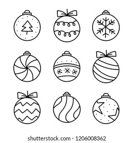 Coleção de Natal ornamentos vetor