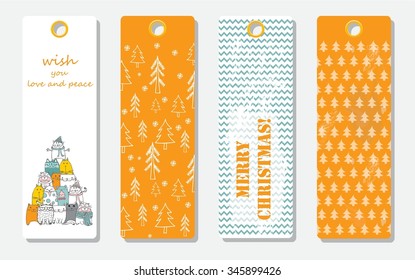 Collection of  Christmas ready-to-use gift tags.
