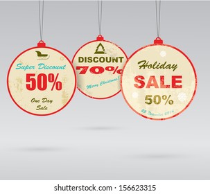 Collection of Christmas sale stickers