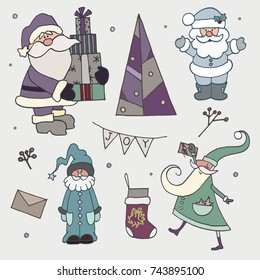 Collection of Christmas Santa Claus
