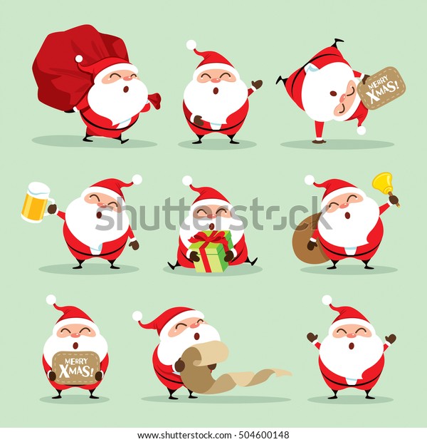 Collection of Christmas Santa Claus - set 1