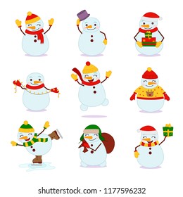 Collection of Christmas snowmans