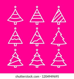 Collection of Christmas trees