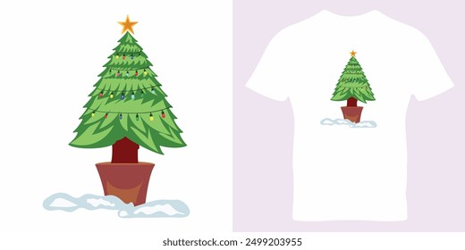 Collection of Christmas trees, Beautiful Christmas tree with a gold star and lights on a white background. Christmas tree with Xmas star, balls and lights.
New Year holidays vector design.