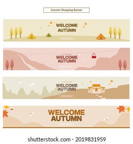 Collection of Chuseok Autumn Shopping Banner