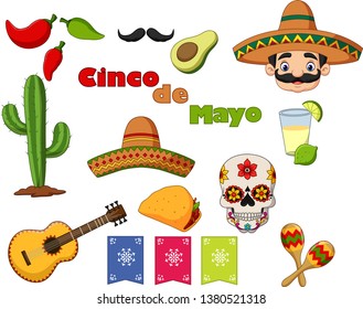 Collection of Cinco de Mayo design elements