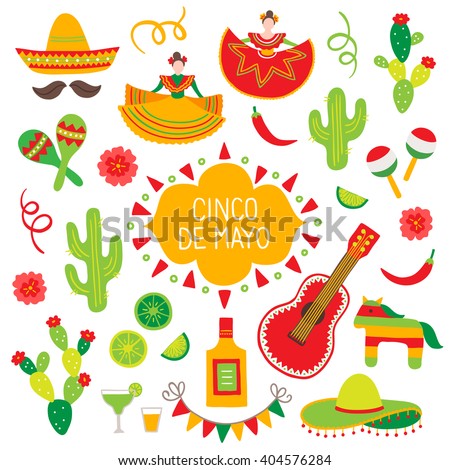 Collection of Cinco de Mayo design elements
