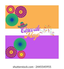 A collection of Cinco de Mayo greetings in the form of simple, aesthetic illustrations and containing several icons. You can see the article entitled Cinco de Mayo which is very beautiful and charming