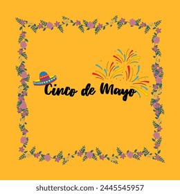 A collection of Cinco de Mayo greetings in the form of simple, aesthetic illustrations and containing several icons. You can see the article entitled Cinco de Mayo which is very beautiful and charming