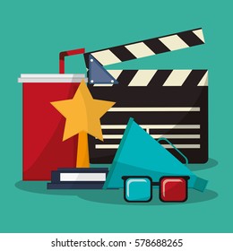 collection cinema movie glasses award soda speaker