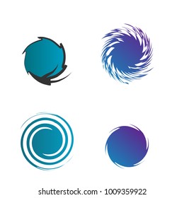 Set Blue Round Element Design Circle Stock Vector (Royalty Free) 405048055