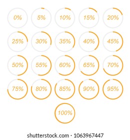 Collection of circle loading pie chart 
